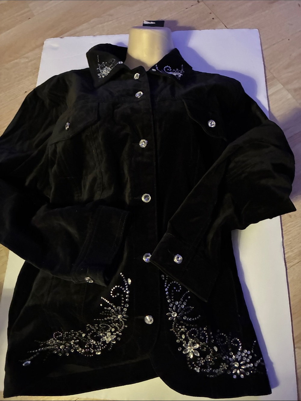Quacker Factory Vintage velvet coat